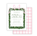 Pink Wreath Invitation