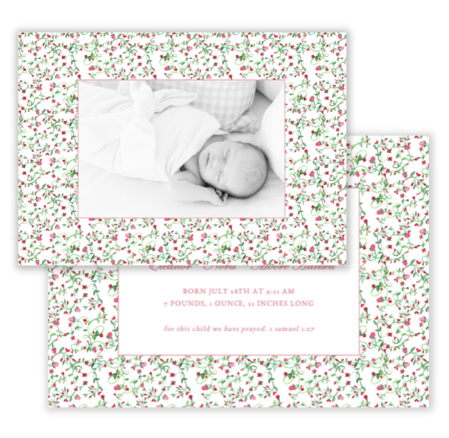 Meadow Baby Announcement