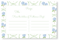 Hydrangea Recipe Card