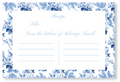 Blue Rose Recipe Card
