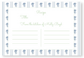 Blue Blossom Recipe Card