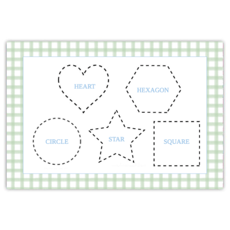 Gingham Shapes Placemat