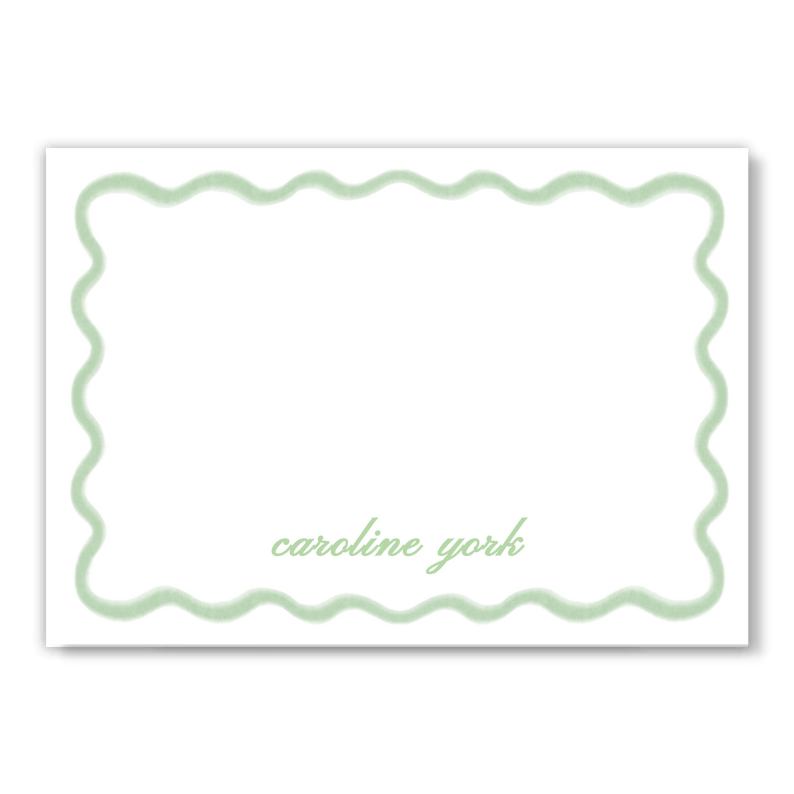 Green Wave Notecard