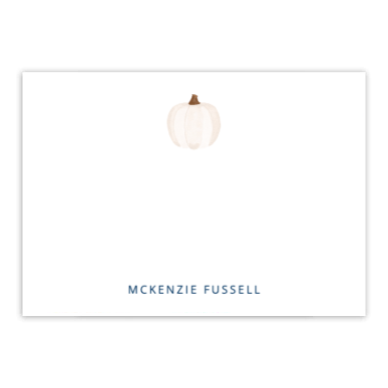 White Pumpkin Notecard