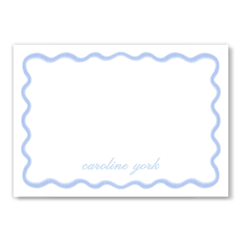 Blue Wave Notecard