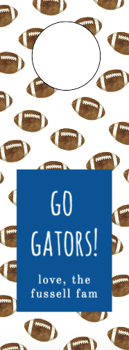 Football Wine Tag