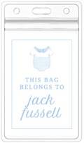 Blue Bubble Bag Tag