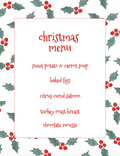 Large Christmas Menu / Sign