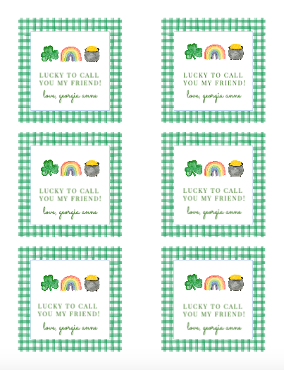 St. Patrick's Day Gift Tags / Stickers
