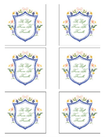Spring Bunny Gift Tags / Stickers