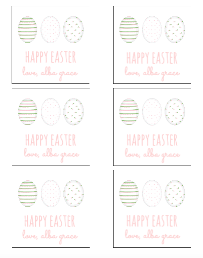 Easter Egg Gift Tags / Stickers
