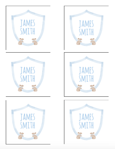 Easter Egg Gift Tags / Stickers