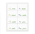 Spring Floral Place Cards / Buffet Labels