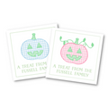 Gingham Pumpkin Gift Tags / Stickers