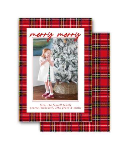 Tartan Christmas Card