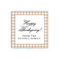 Tan Gingham Gift Tags / Stickers