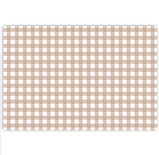 Tan Gingham Placemat