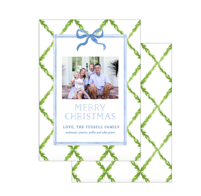 Trellis Christmas Card No. 1
