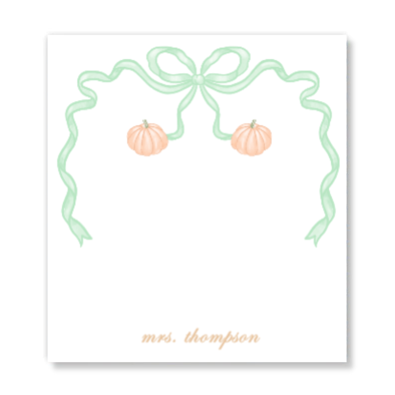 Pastel Pumpkin Notepad