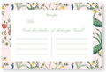 Pink Chinoiserie Recipe Card