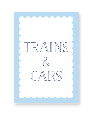 Blue Playroom Hanging Tag