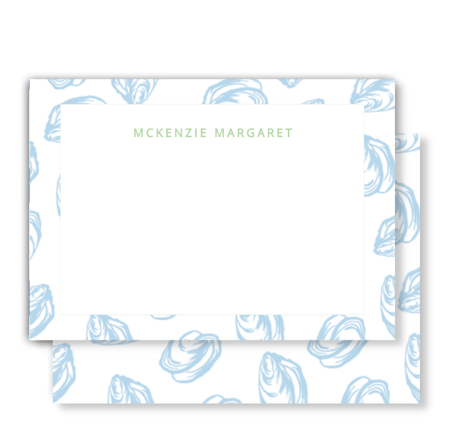 Oyster Flat Notecard