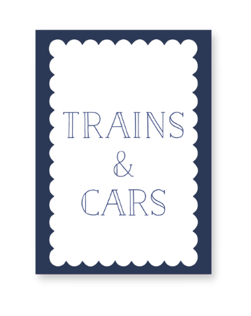 Navy Playroom Hanging Tag
