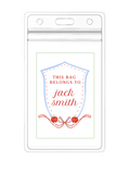 Blue School Crest Bag Tag