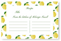 Lemon Recipe Card
