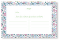 Ditsy Recipe Card