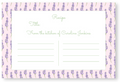 Lavender Recipe Card