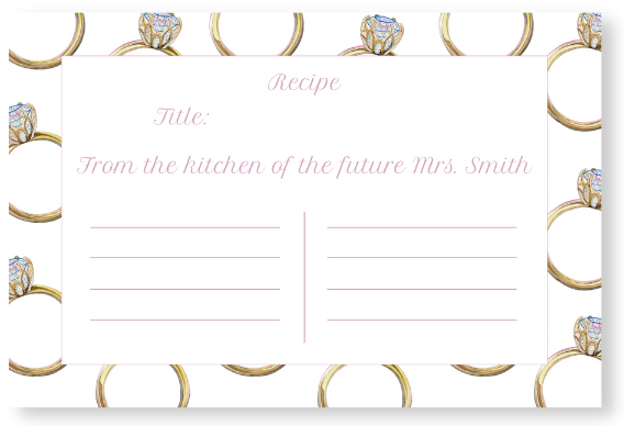 Ring Recipe Card