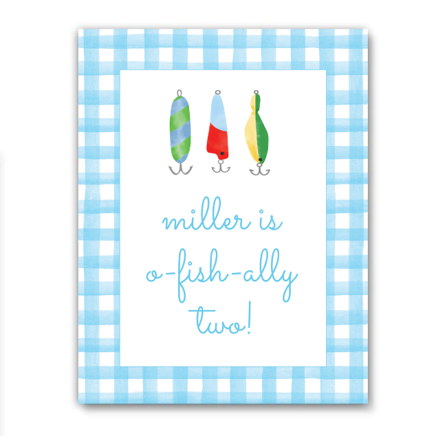 Fishing Party Sign