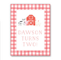 Farm Party Sign