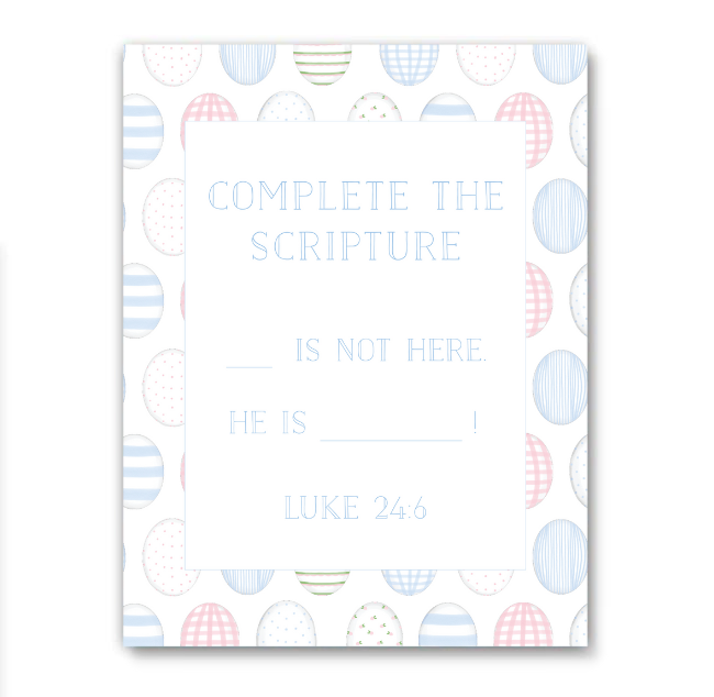 Easter Kid's Table Activities