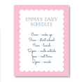 Pink Daily Schedule