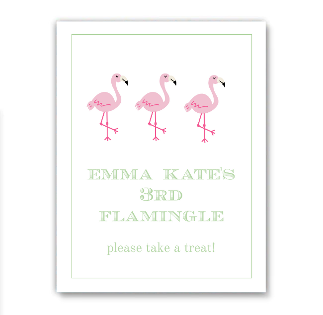 Flamingo Party Sign