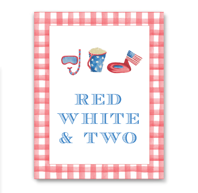 Patriotic Summer Party Sign