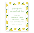 Lemon Summer Bucketlist