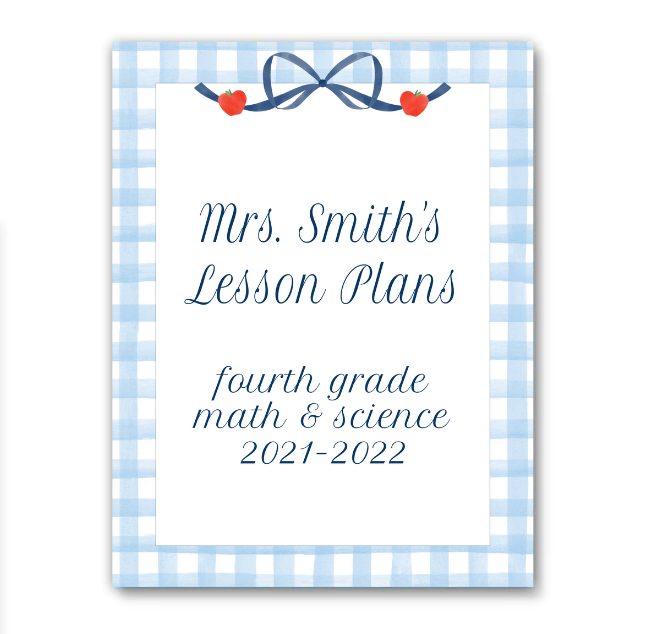 Teacher Binder Cover