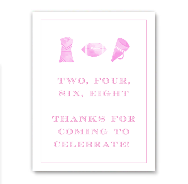 Cheer Party Sign