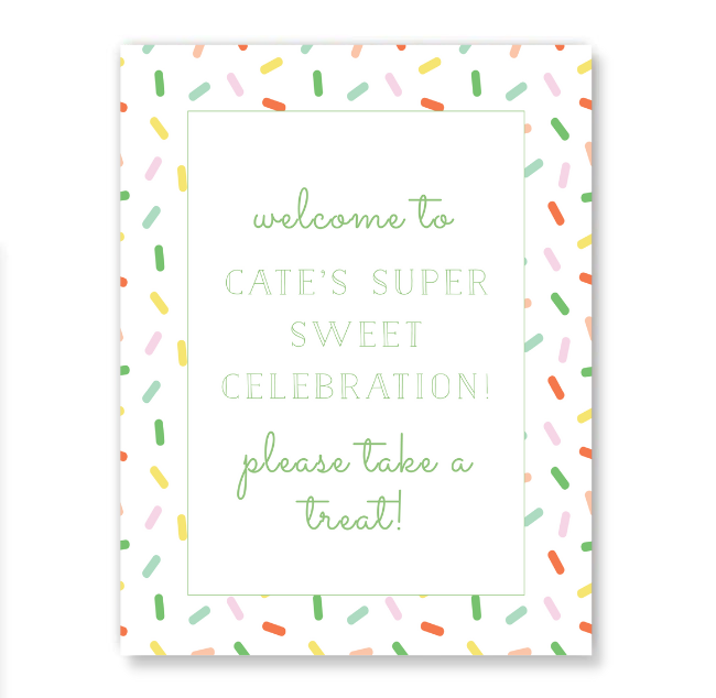 Ice Cream Party Sign