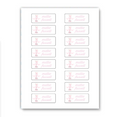 Pink Pencils Waterproof Labels