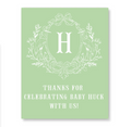 Green Stork Party Sign