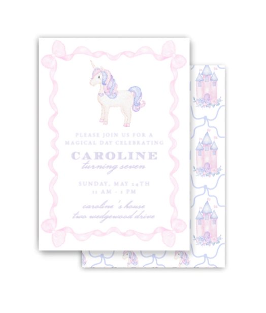 Unicorn Party Invitation