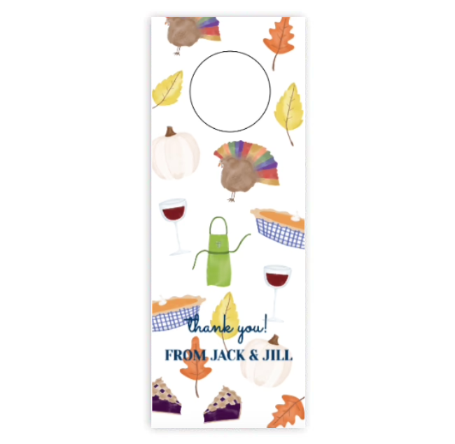 Thanksgiving Wine Tag
