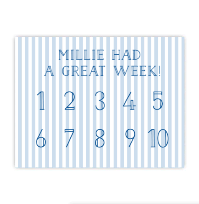 Blue Pastel Stripe Reward System
