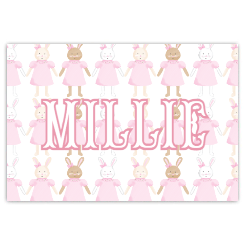 Smocked Bunny Placemat