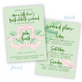 Palm Beach Bachelorette Invitation / Itinerary