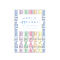 Pastel Crayon Giftcard Holder
